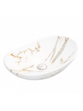 7030CAL Lavabo nadgradni 615x360x155 calacata